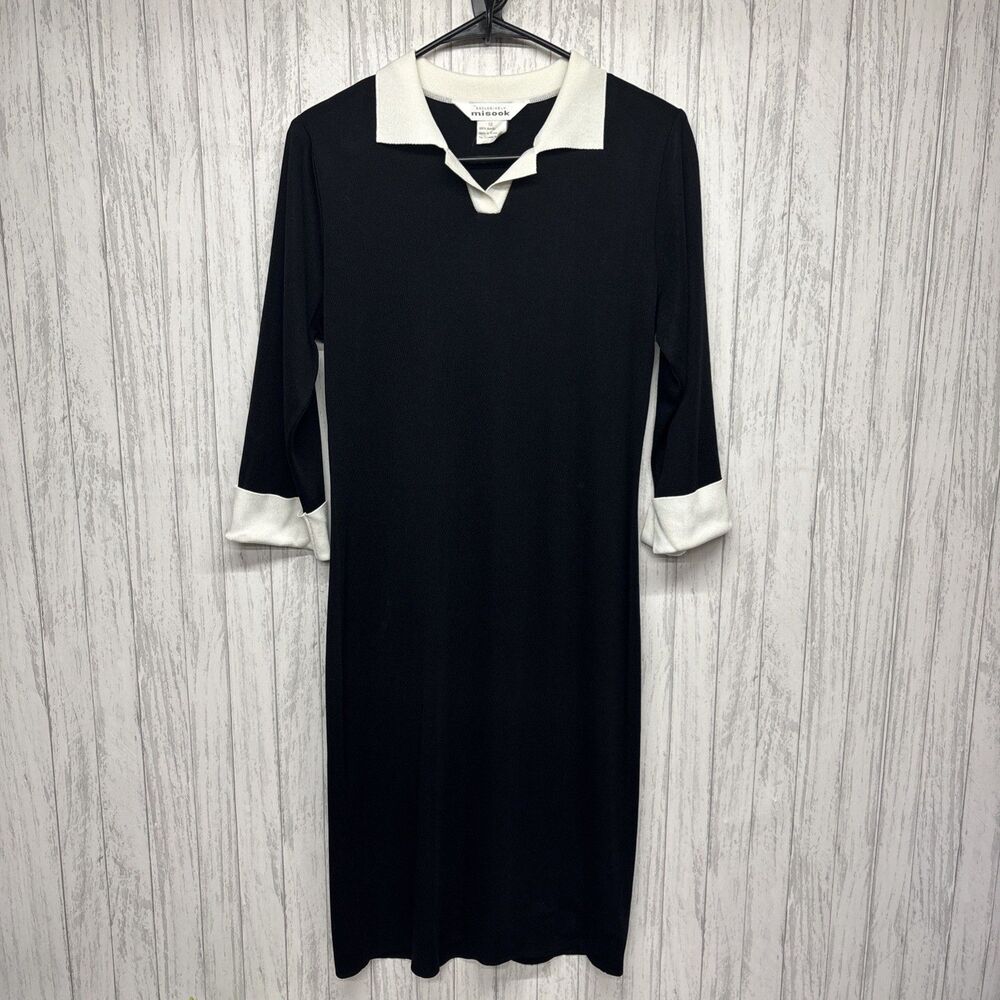Womens Size XS Exclusively Misook Dress Black White EUC
